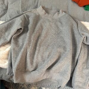 Parke Gray Classic Mockneck Sweatshirt